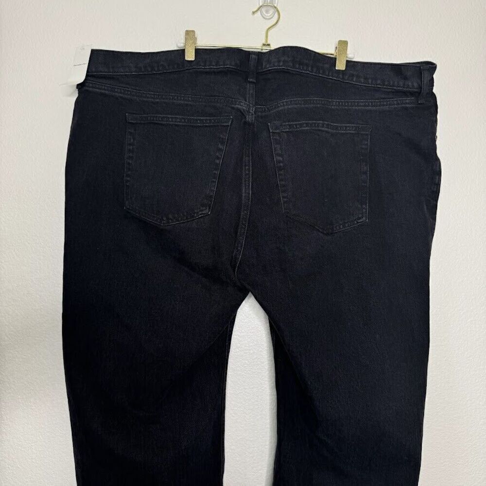 Abercrombie & Fitch Jeans 37/24s SHORT 90s Relaxed Wide Leg Black Ankle Slit - Picture 11 of 13